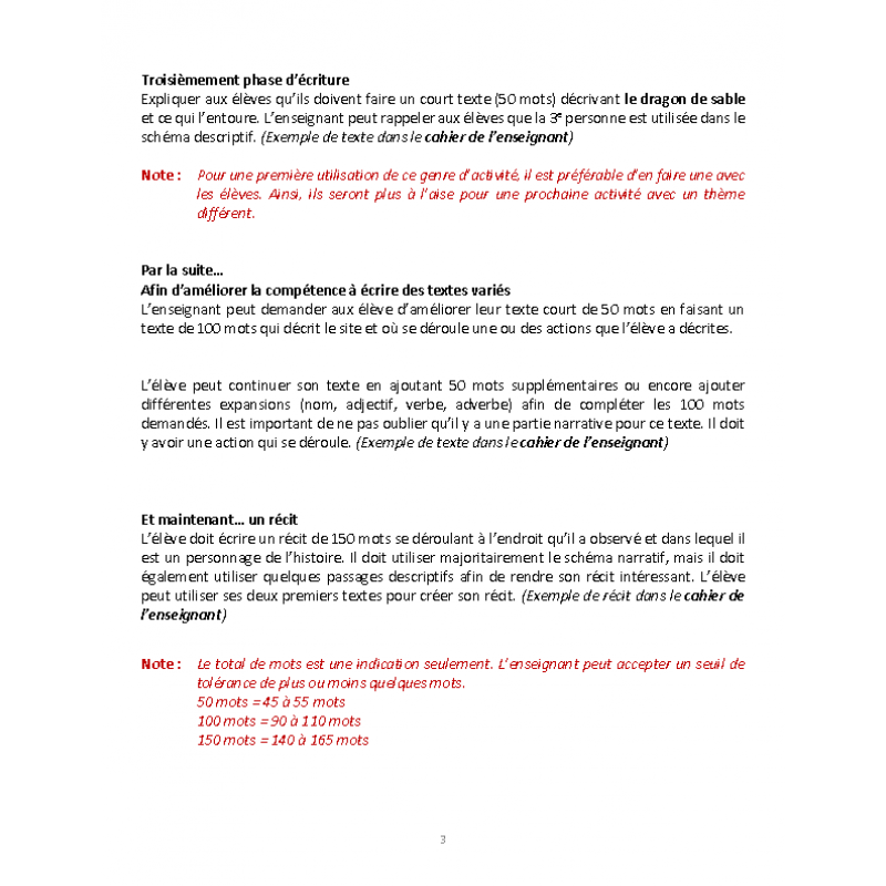 Francais Texte A Partir D Une Image Chateau Sable