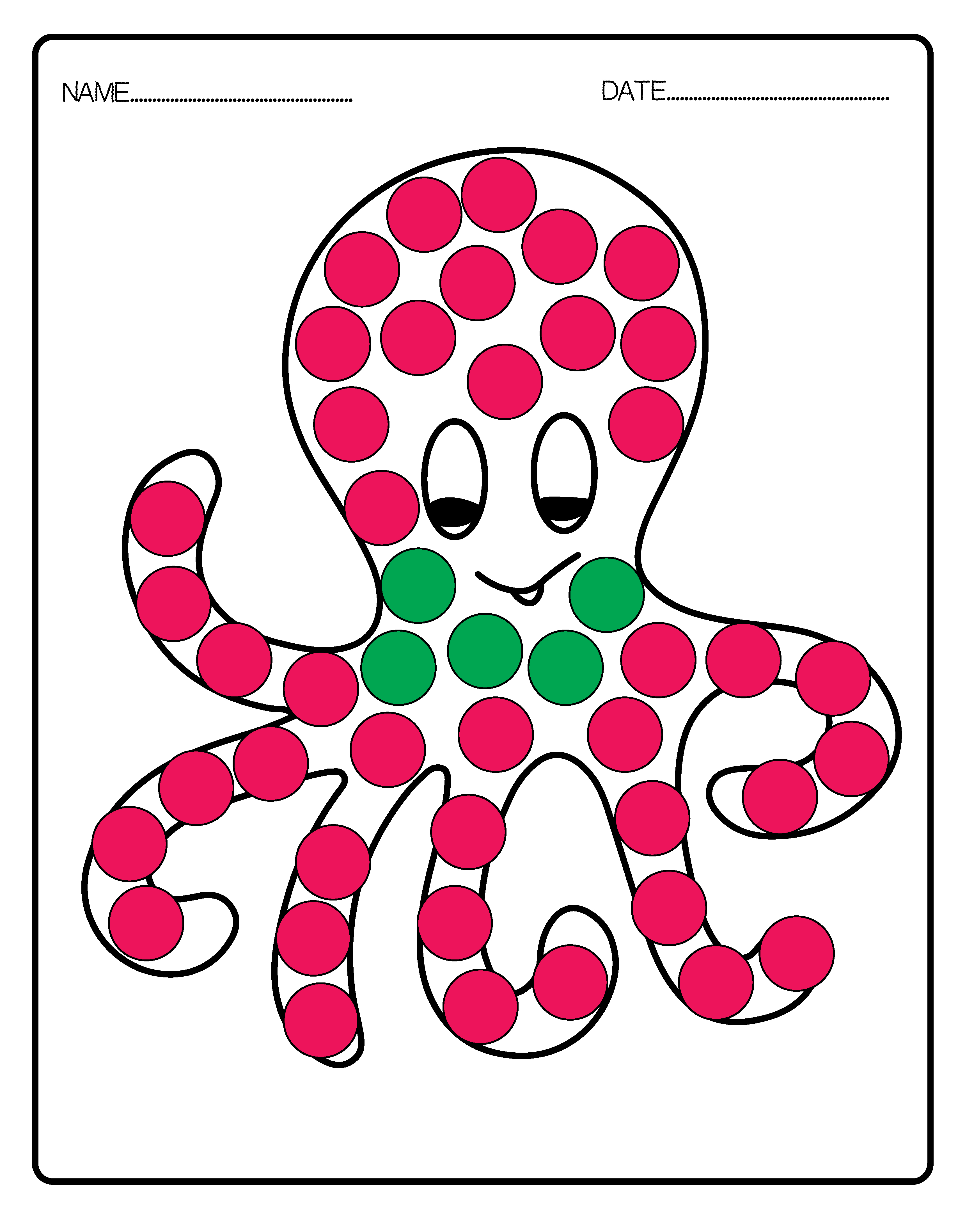 ocean-animals-dot-markers-coloring-pages