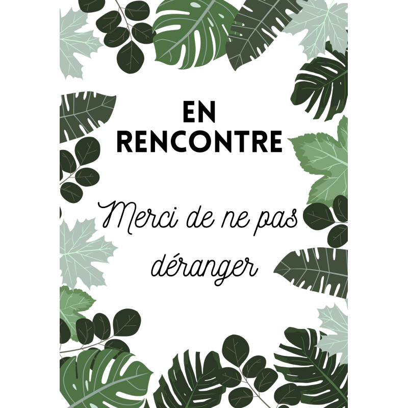 Affiche En rencontre Merci de ne pas déranger