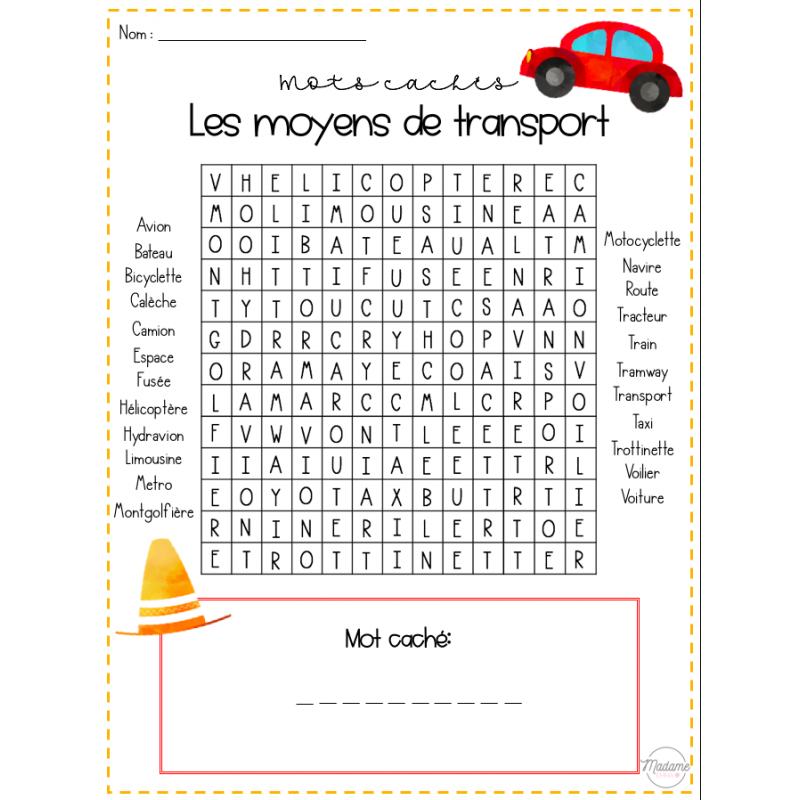 Mots Cachés à Imprimer Primaire Pdf mots cachés ? imprimer primaire