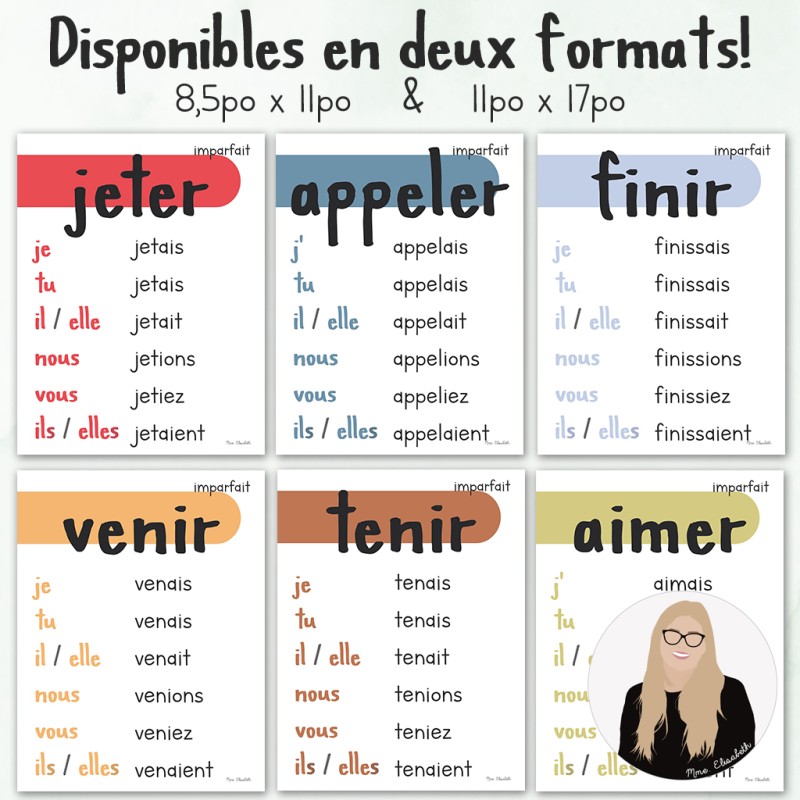 Affiches de verbes Imparfait